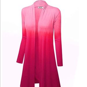 NWOT! Pink ombré duster